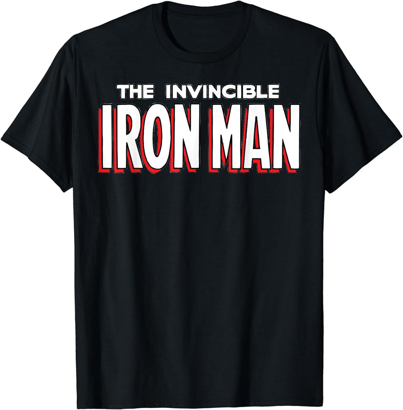 Womens Marvel The Invincible Iron Man Ultimate Retro Logo T-Shirt XL Lemon