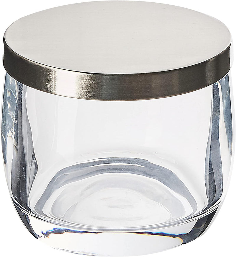 Badezimmer Set 4-teilig Glas transparent modernes Badzubehör Sonora