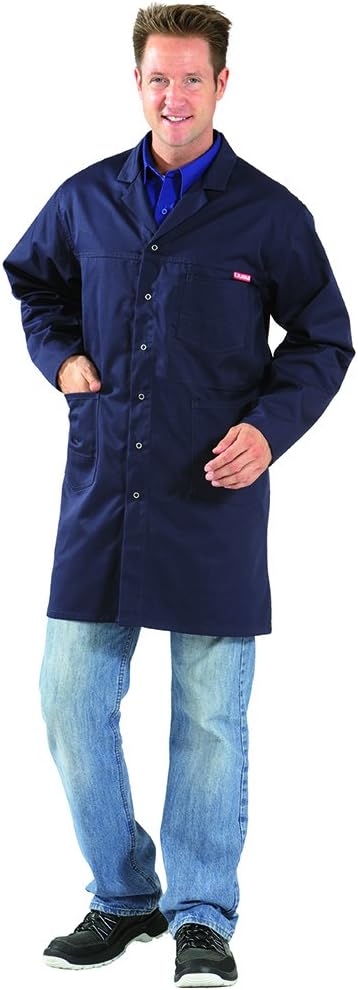 Planam 0854052 MG 260 Berufsmantel, Hydronblau, Grösse 52 Hydronblau 52, Hydronblau 52