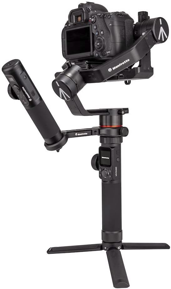 Manfrotto MVG460, tragbarer professioneller 3-Achsen Gimbal-Stabilisator für Spiegelreflexkameras, i