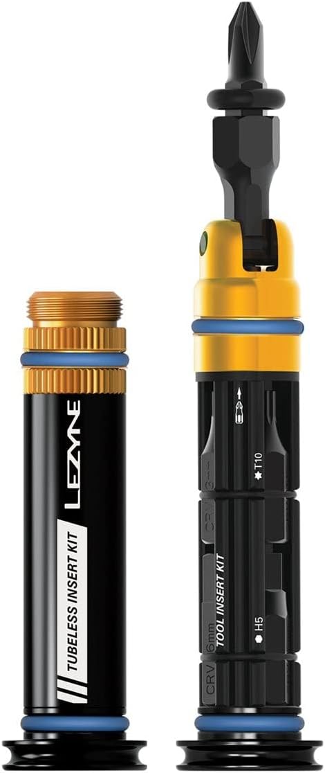 Lezyne Multitool inkl. Tubeless-Pannenkit Dual Insert Schwarz Gr. Schwarz Schwarz Medium, Schwarz Me