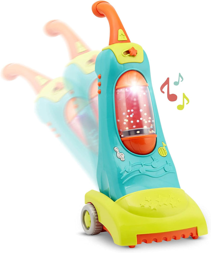 Battat BT2741C1Z Kinder Staubsauger mit Musik, Lichtern und realistischen Geräuschen, Haushaltsspiel