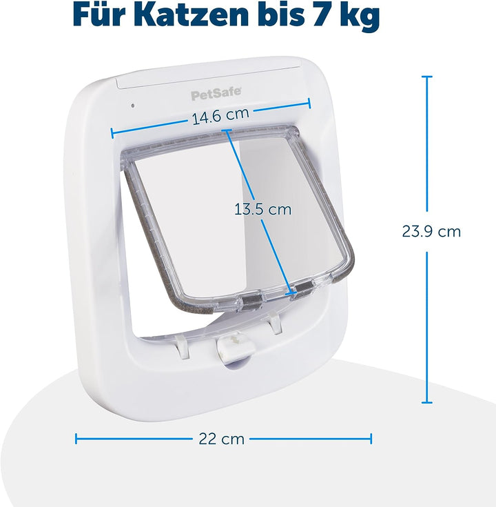 PetSafe Mikrochip Katzenklappe, Selektiver Zugang für Ihre Katze, hält fremde Tiere draussen, Katzen