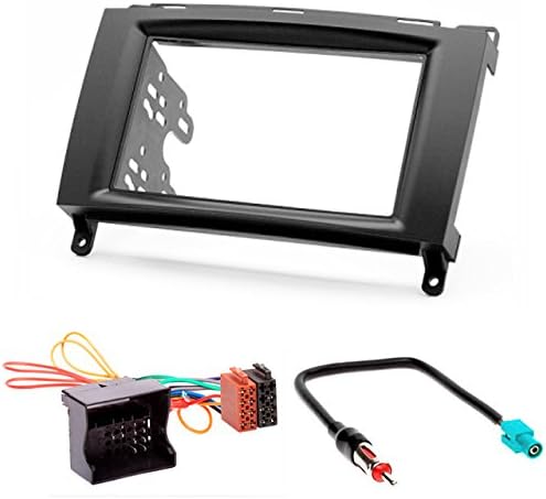 CARAV 11-133-24-7 Radioblende Car 2-DIN in Dash Installation kit Set ISO and Antenna Adapter Cable f