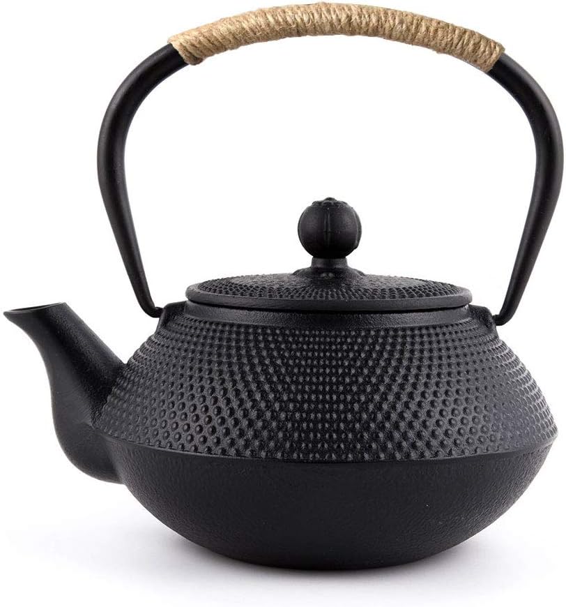 Webao Japanische Teekanne Gusseisen mit Edelstahl Teesieb Teekessel für Losen Tee 0.8L 800ml Sterne