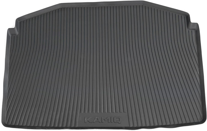 Skoda 658061160 Kofferraumbelag Schutzmatte Kofferraumeinlage Kofferraummatte, mit Kamiq Schriftzug,