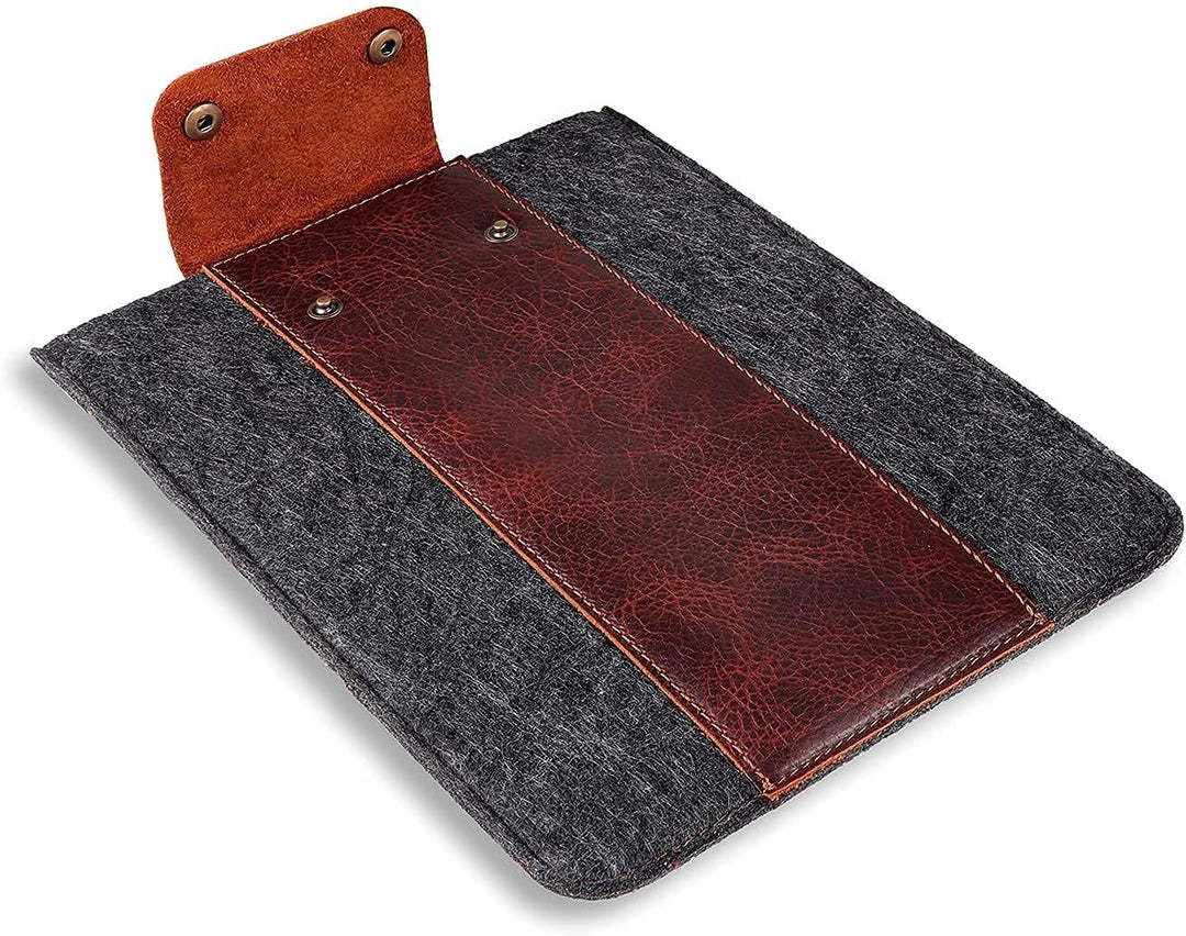 MegaGear Echtleder Tablet Hülle für iPad Pro 11 Zoll, Alle Generationen iPad Air & iPad (Braun, 12.9