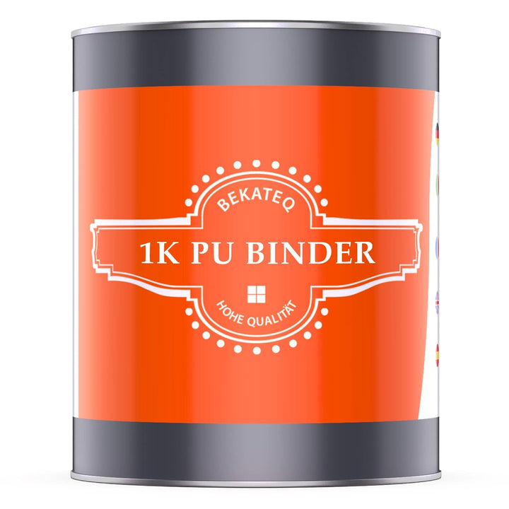 1K PU Bindemittel Kleber für Steinteppich aussen, UV-fest, 1kg farblos glänzend - kein Vergilben, el