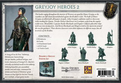 Greyjoy Heroes A Song of Ice and Fire Tabletop Miniatures Game Greyjoy Heroes Unit Box #2 | Strategi