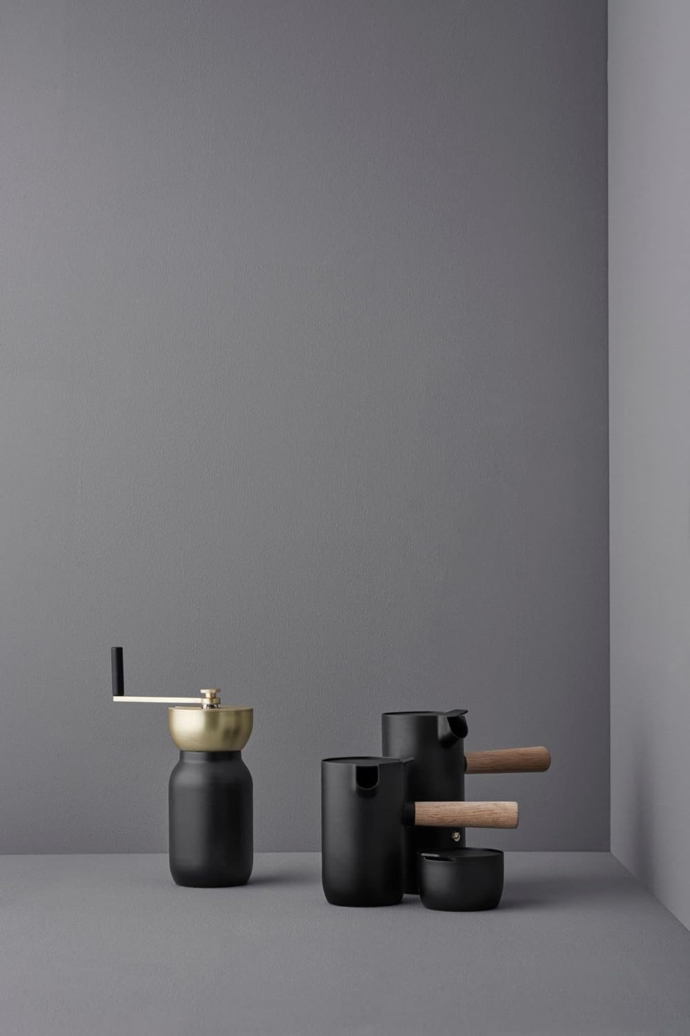Stelton Kaffeemühle, Stahl, Schwarz, 18 x 17.5 x 10 cm, 2