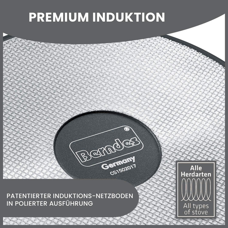 Berndes 11325 Alu Induction Schmorpfanne 24 cm Aluminium schwarz