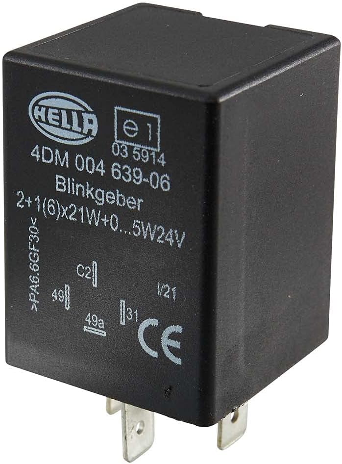 HELLA - Blinkgeber - 24V - 4-polig - Anbau - elektronisch - mit Halter - 4DM 004 639-061