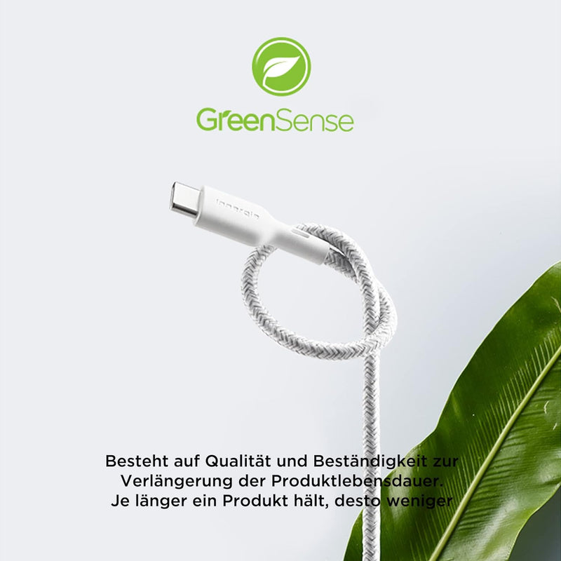 Innergie C-L 1,8 m USB-C auf Lightning Kabel Apple Mfi zertifiziert 3A Schnellladekabel 480 Mbit/s D