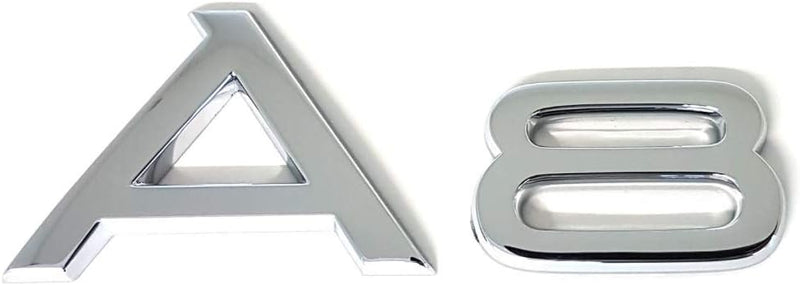 Audi 4D0853741D2ZZ Schriftzug A8 Emblem Logo Aufkleber Modellbezeichnung chrom glänzend