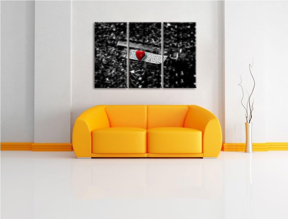 romantische Flaschenpost NewArt 3-Teiler Leinwandbild 120x80 Bild auf Leinwand, XXL riesige Bilder f