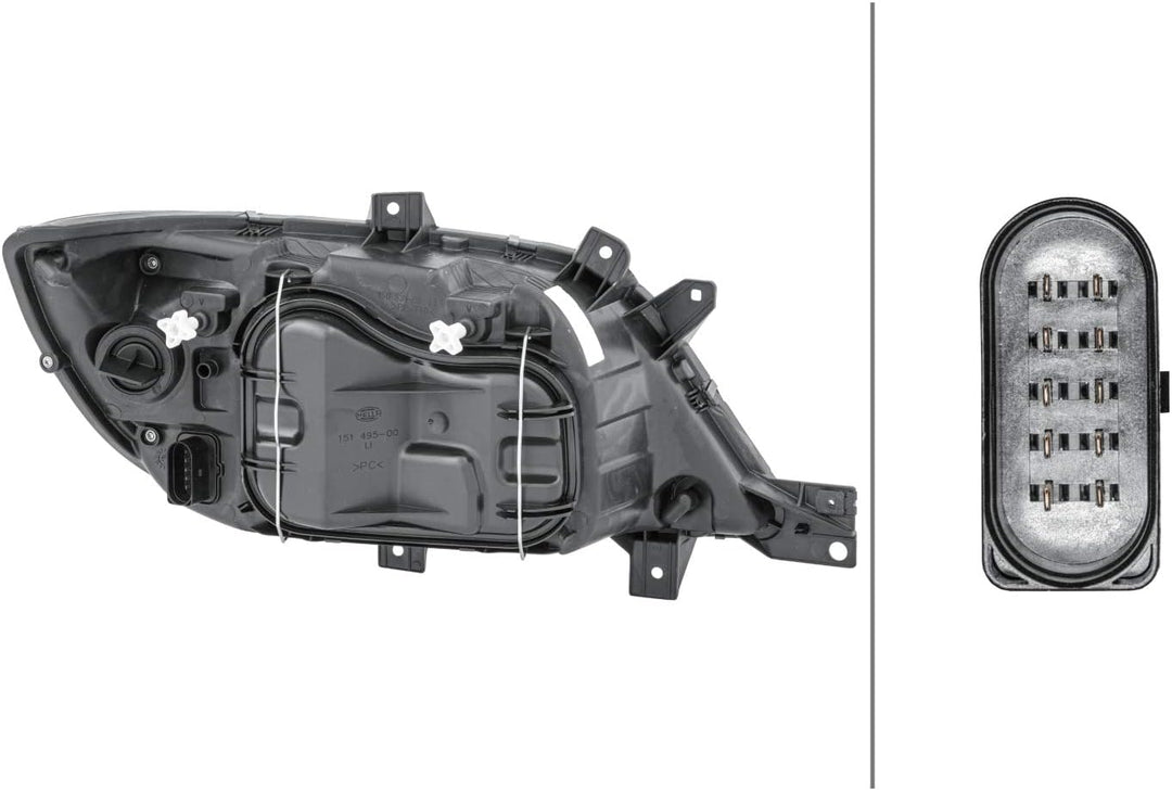 HELLA 1EH 246 047-211 FF/Halogen-Hauptscheinwerfer - links - für u.a. Mercedes-Benz Sprinter 4,6-T B