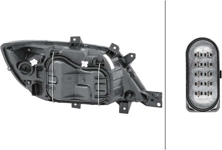 HELLA 1EH 246 047-211 FF/Halogen-Hauptscheinwerfer - links - für u.a. Mercedes-Benz Sprinter 4,6-T B