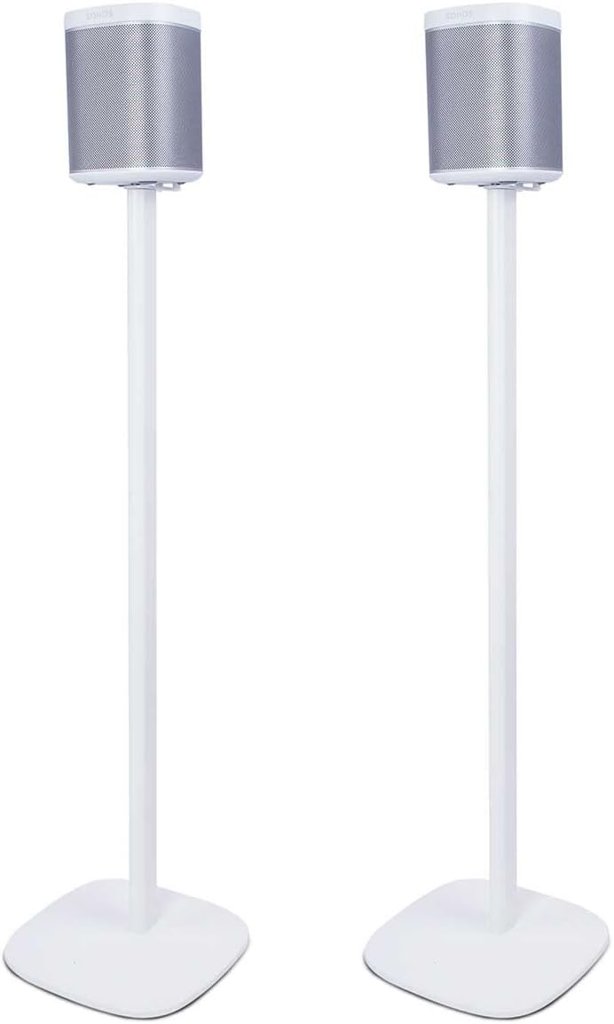 Vebos Standfuss Play 1 weiss EIN Paar - Kompatibel mit Sonos Play 1