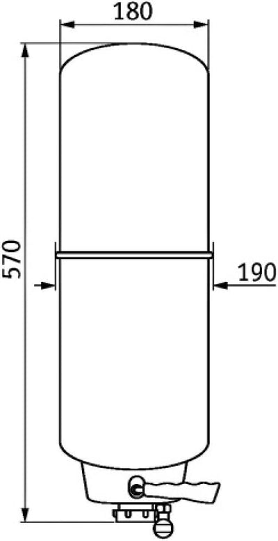 Comap 2982001 Trombe Hydropneumatischer Spülmechanismus für WC, Neutral