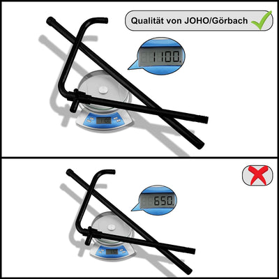JOHO 304 Edelstahl Duschsystem ohne Armatur, Matt Schwarz Regendusche Duschset mit Wandhalterung, Du