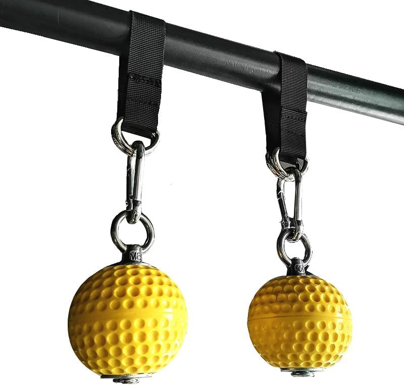 Klettern Pull Up Ball Haltegriffe mit Riemen,Halten Griffe Trainer für Finger,Unterarm,Bizeps,Rücken