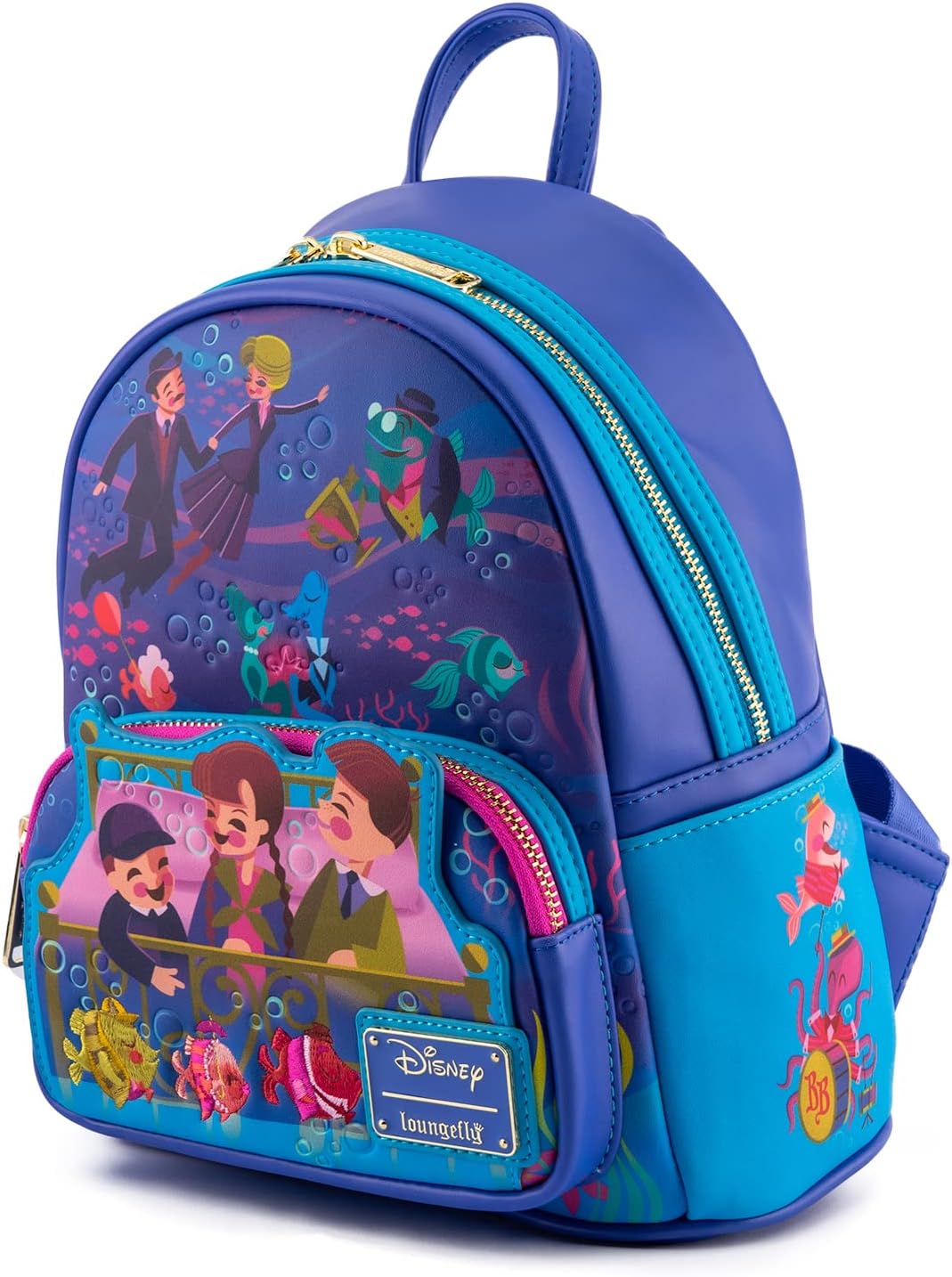 Loungefly Unisex Kinder Disney Bedknobs and Broomsticks Beautiful Briny Ballroom Womens Double Strap