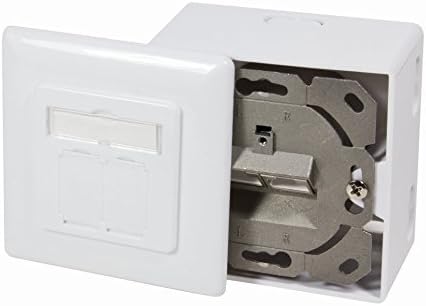 BIGtec 5 Stück Netzwerkdose CAT6 universal LAN Dose Kombidose Aufputz oder Unterputz Gigabit Netzwer