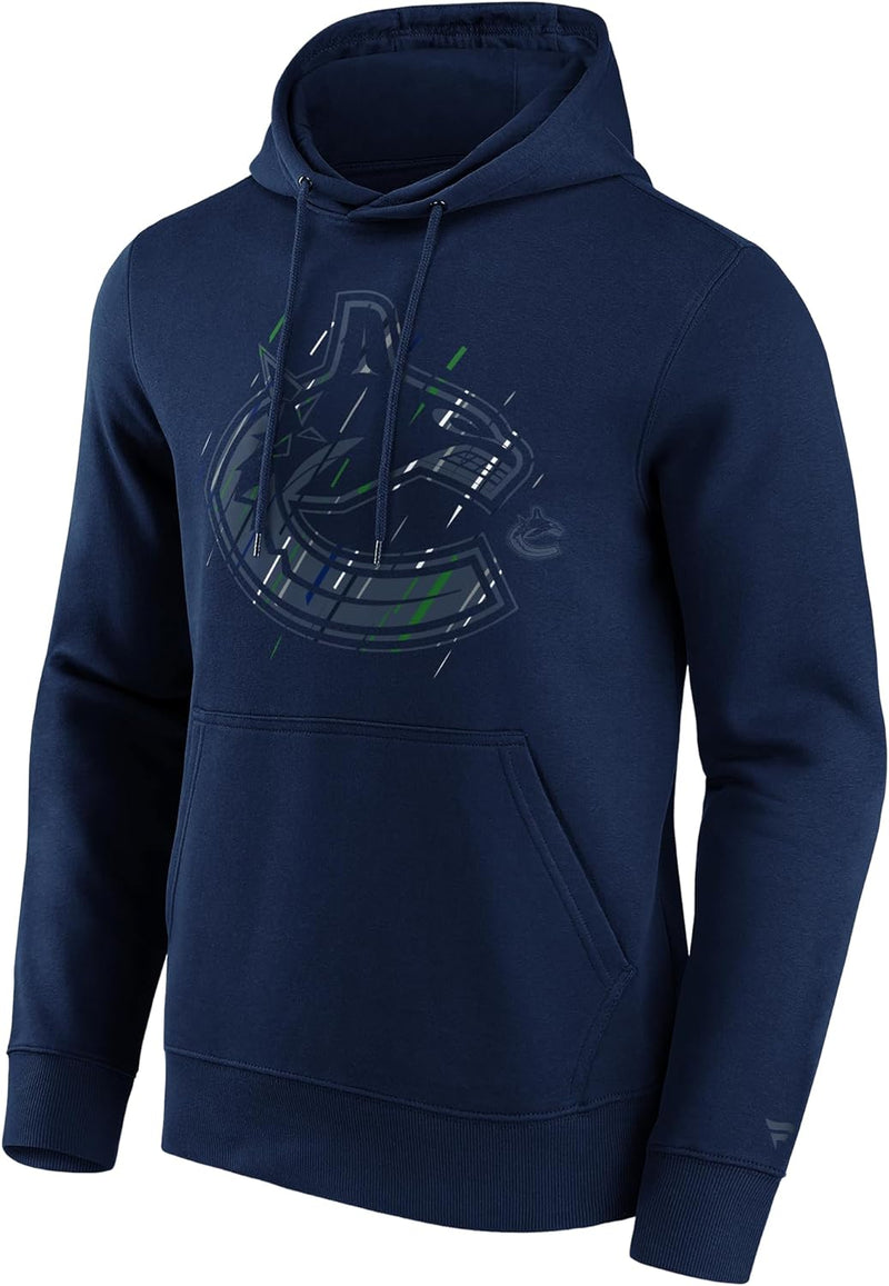 Fanatics Vancouver Canucks Etch NHL Hoodie Navy, S