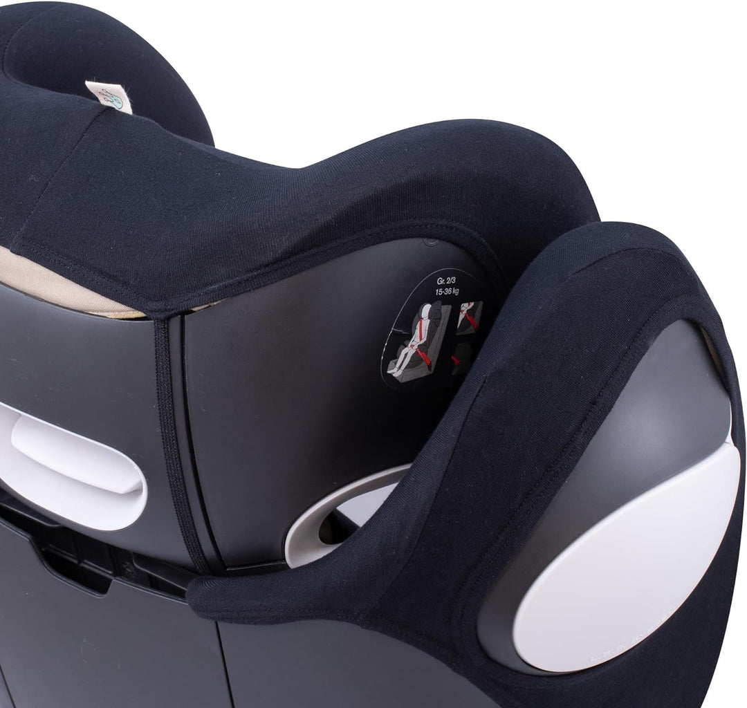 JYOKO KIDS Bezug für Autositz Kompatibel mit Cybex Solution M und Pallas B - Fix (BLACK SERIES), BLA