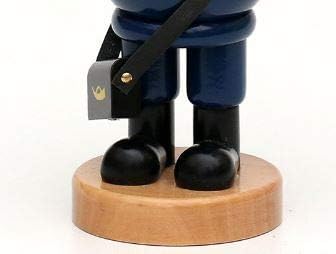 Dekohelden24 Holz Räuchermann Postbote, L/B/H: 9,5 x 8 x 19 cm., 521394-19-Post 19 cm Postbote, 19 c