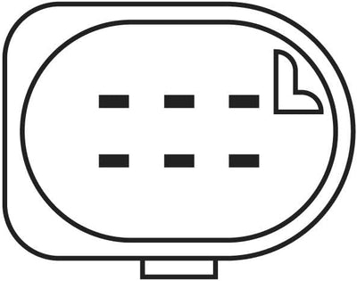 Bosch 0258017098 - Lambdasonde mit fahrzeugspezifischem Stecker