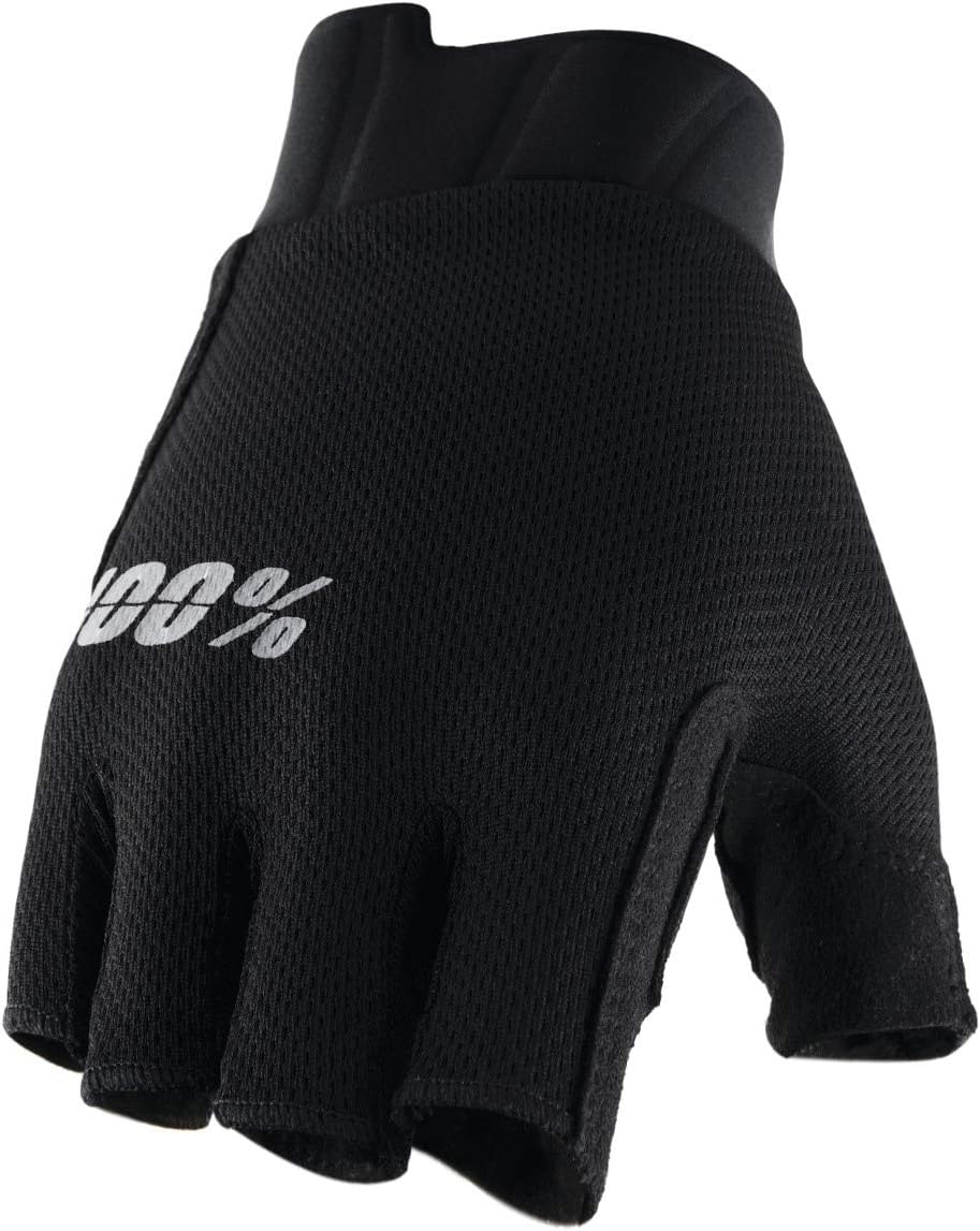 100% EXCEEDA Fingerlose Rennradhandschuhe für Damen, kurze Finger-Handschuhe mit stossdämpfendem Gel