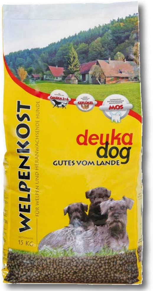 Deuka Dog Welpenkost 15 kg Hundefutter Welpenfutter Aufzucht Aufbaunahrung