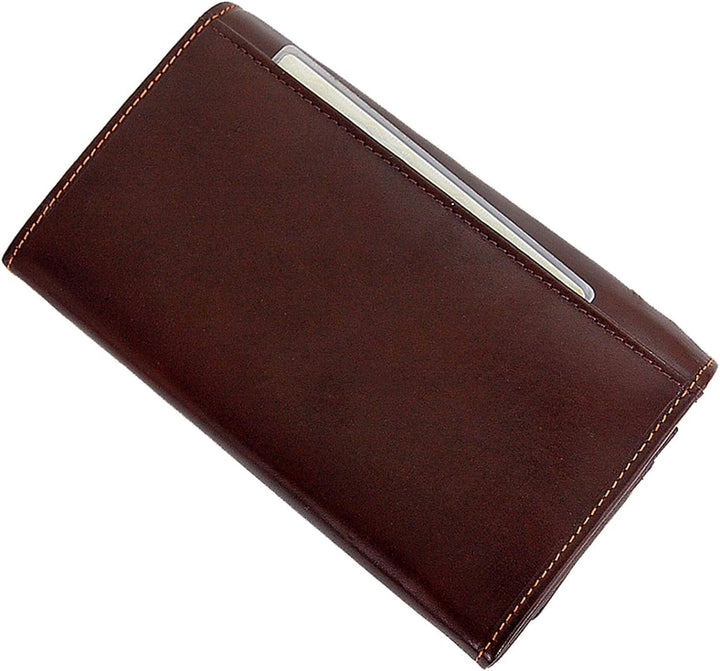 GoBago Branco Elegante Damen Geldbörse Leder Portemonnaie Geldbeutel mit Bügelverschluss (Schwarz),