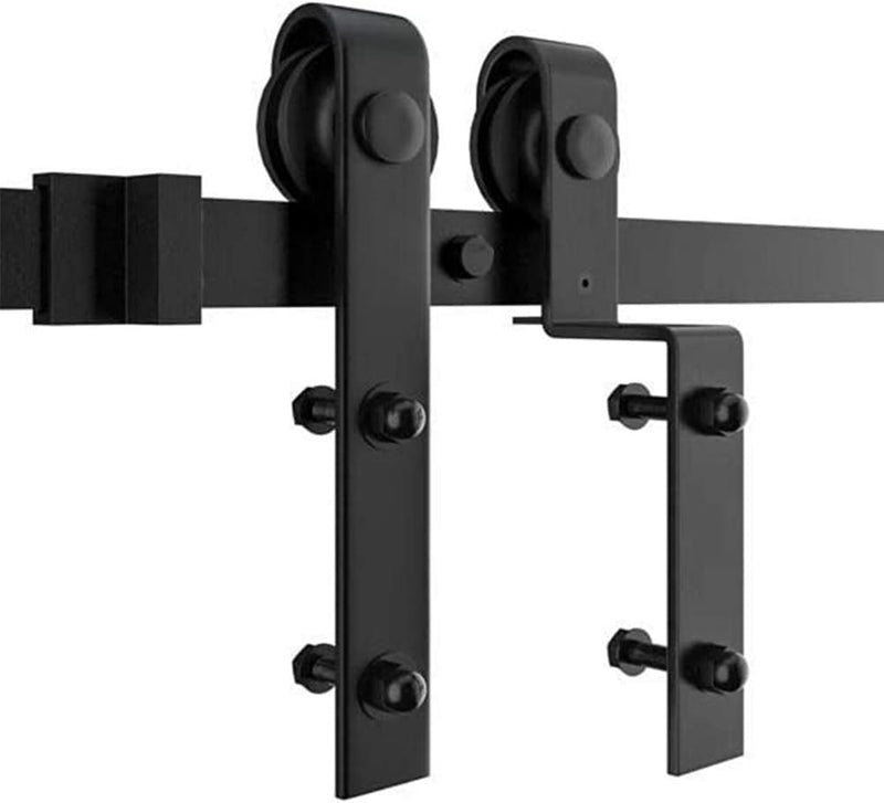 HOCONNIE 6FT/183cm Scheunentor Kit Scheunentor zum Schieben Scheunentor Schiebe Kit für Zusammenfall
