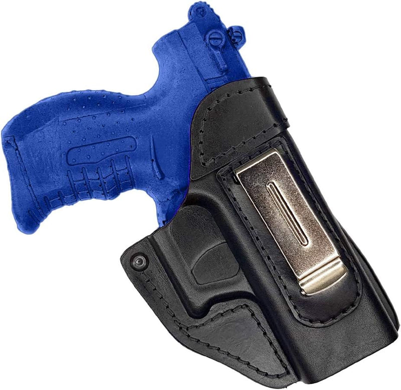 VlaMiTex IWB 2 Leder Holster für Walther P22 P22Q / PK380 / Ruger SR 22 Verdeckte/Versteckte Tragewe