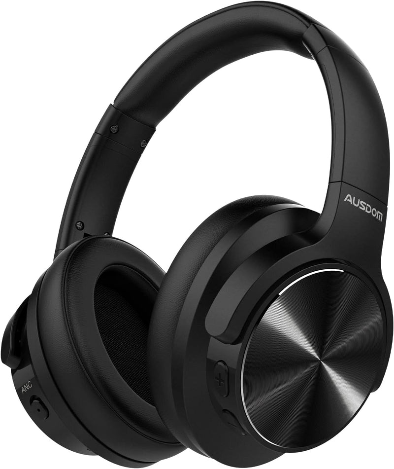 AUSDOM E9 Over-Ear Bluetooth Kopfhörer: Faltbare Kabellose Noise Cancelling Kopfhörer ANC mit aptX H