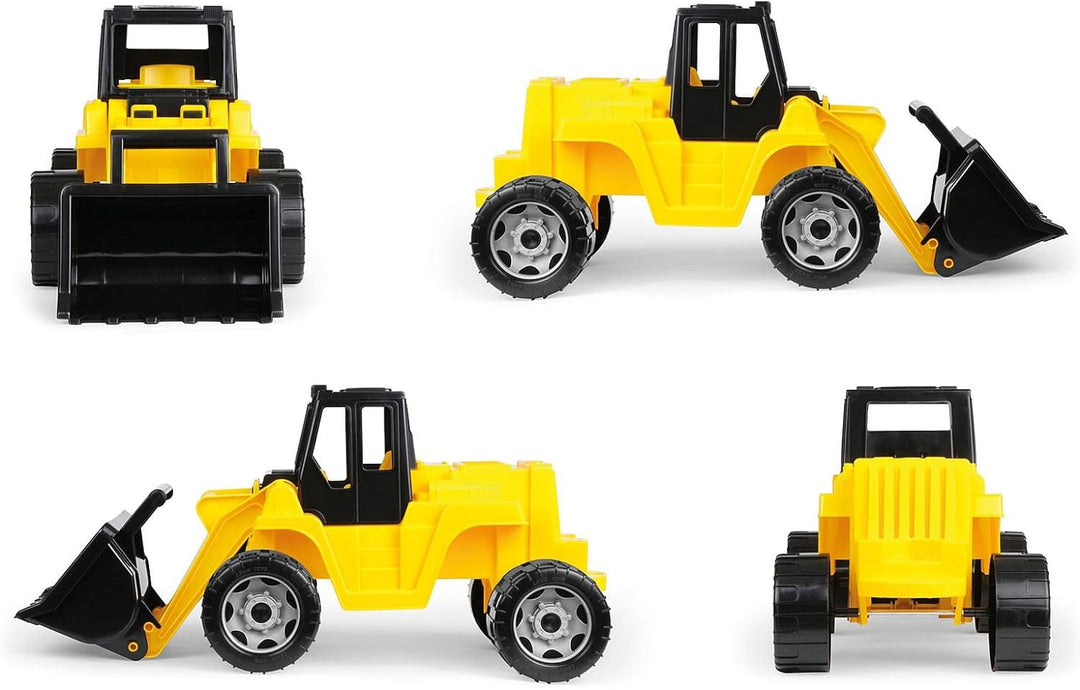 Lena 02048 - Starke Riesen Schaufellader, Radlader ca. 64 cm, Giga Truck in gelb und schwarz, Ladesc