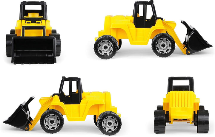 Lena 02048 - Starke Riesen Schaufellader, Radlader ca. 64 cm, Giga Truck in gelb und schwarz, Ladesc