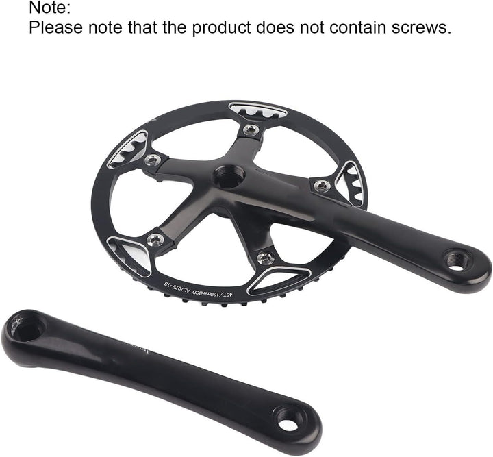 Dioche Speed Kurbelgarnitur, Fahrrad Kurbelgarnitur 170mm Fahrrad Kettenblatt Kettenblatt 45T 47T Sc