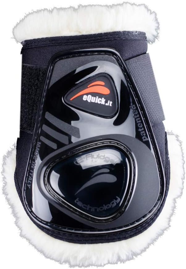 eQuick Streichkappe eShock Legend No Kill Kunstlammfell mit Knopfverschluss Black Edition Farbe Schw