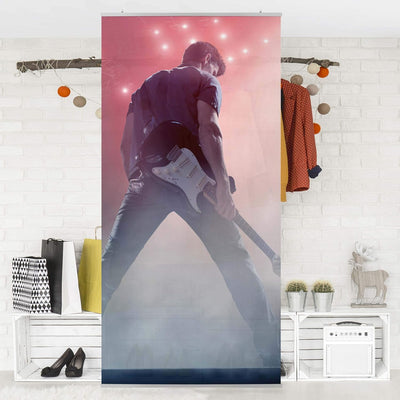 Raumteiler Kinderzimmer Rockstar 250x120cm inkl. transparenter Halterung 250x120cm incl. transparent