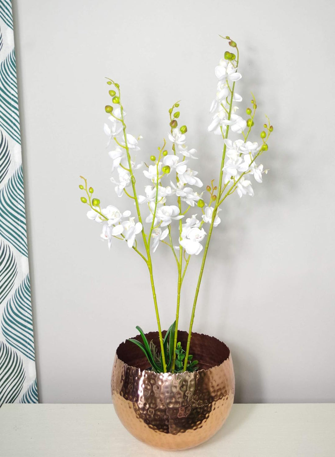 Leaf Kunstpflanze Orchidee, Blätter, 60 cm, Weiss 60cm White, 60cm White