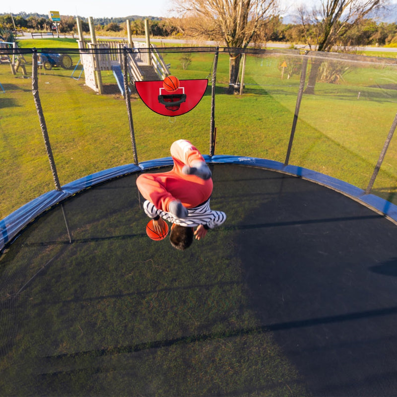 Trampolin Basketballkorb, Abreissrand zum Eintauchen TrampolinBasketballaufsatz mit Mini Basketbälle