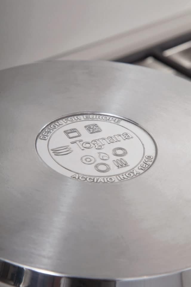 Tognana vanitosa Fritteuse, Edelstahl, Silber