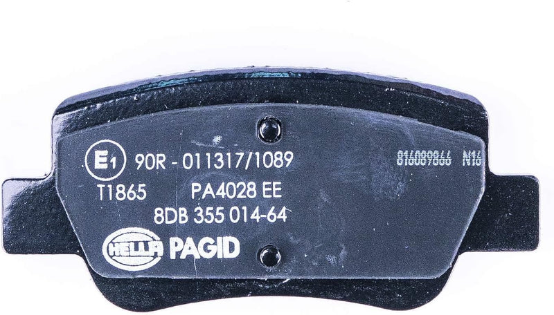 HELLA PAGID 8DB 355 014-641 Bremsbelagsatz - T1865 - Dicke/Stärke: 16.5mm - Bremssystem: Bosch - mit