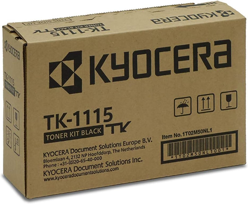 Kyocera TK-1115 Original Toner-Kartusche Schwarz 1T02M50NL0. Kompatibel für FS-1041, FS-1220MFP, FS-