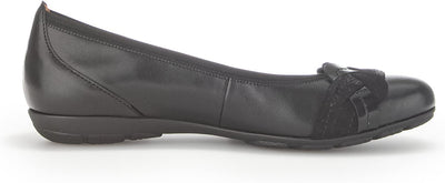 Gabor Damen Klassische Ballerinas, Frauen Flats 38.5 EU Schwarz Kombi, 38.5 EU Schwarz Kombi