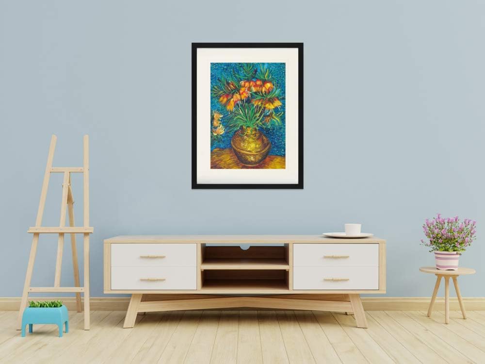 1art1 Vincent Van Gogh Poster Kaiserkronen In Einer Kupfervase, 1887 Gerahmtes Bild Mit Edlem Passep