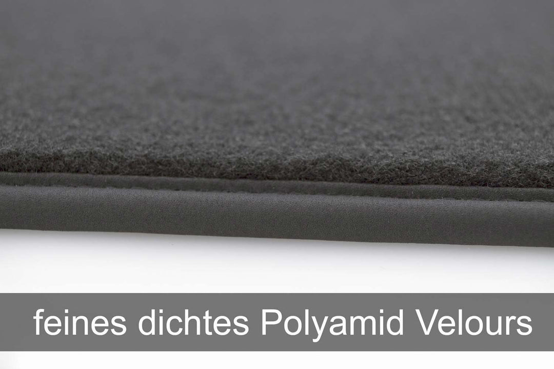 Fussmatten passend für A4 S4 RS4 (B6 B7) Premium Qualität Autoteppiche Velours anthrazit 2-teilig